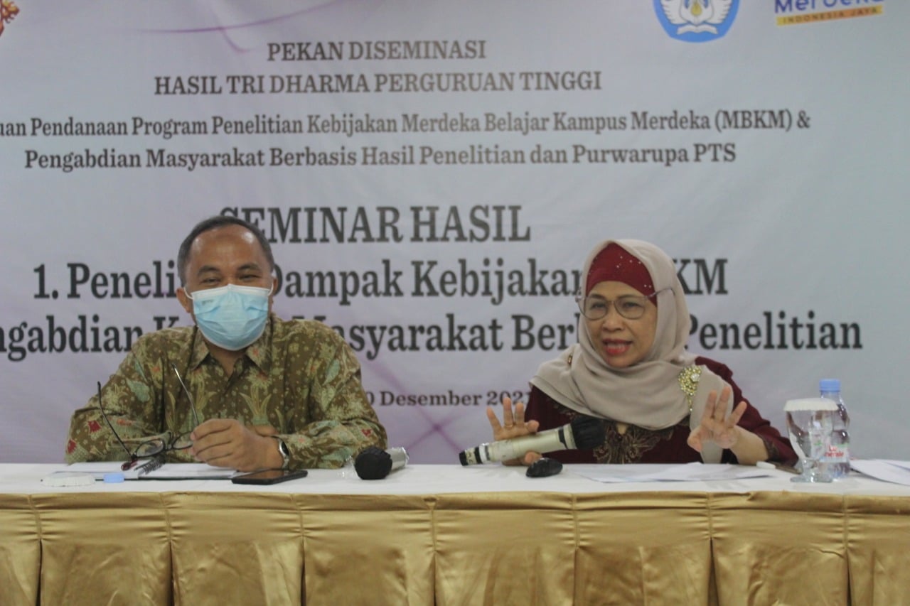 Seminar Hasil Riset Dampak Kebijakan MBKM & PKM Berbasis Riset